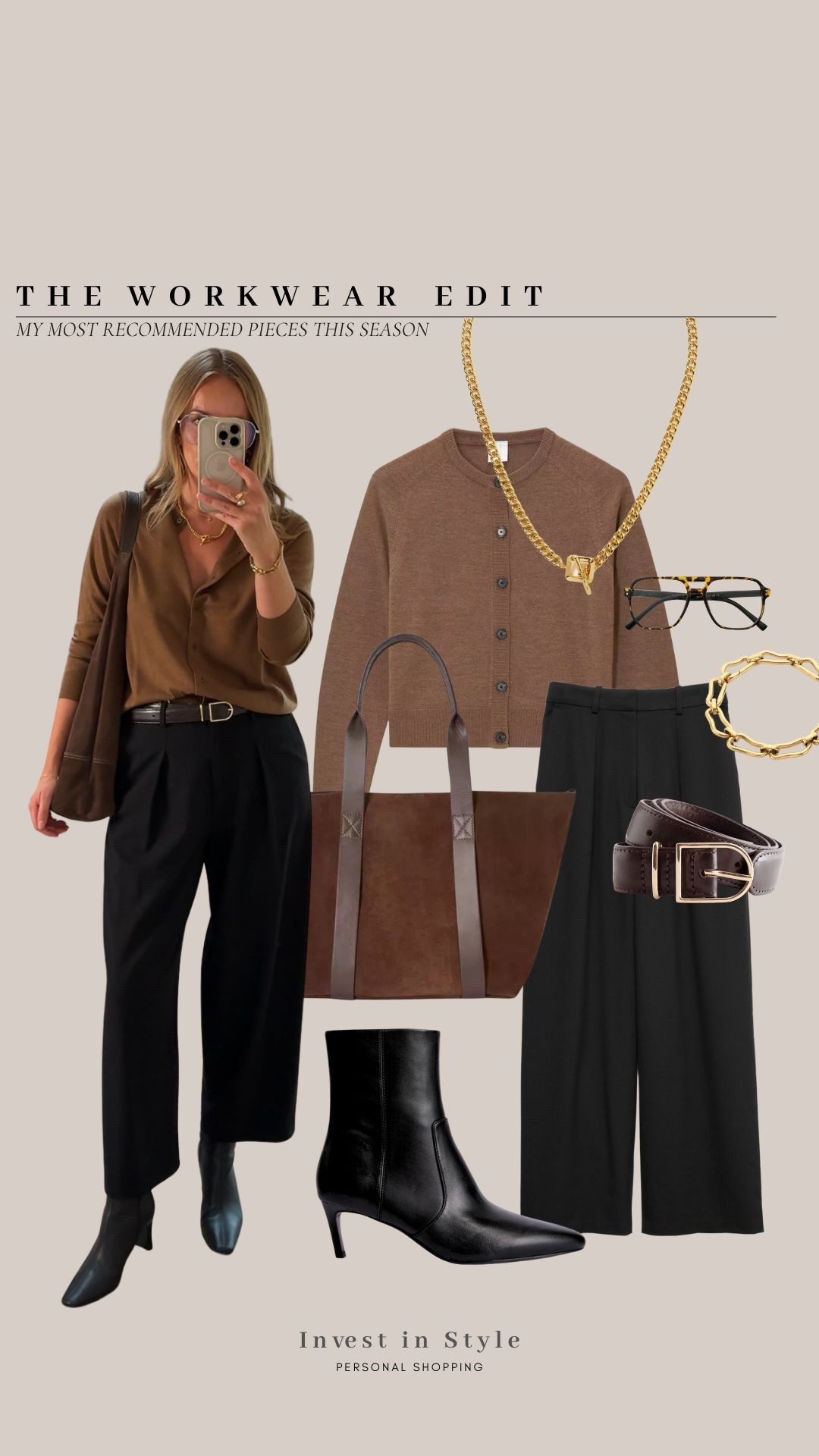 Wearing a large in the merino cardigan 
14 regular in the trousers 


#LTKworkwear #LTKautumn #LTKuk