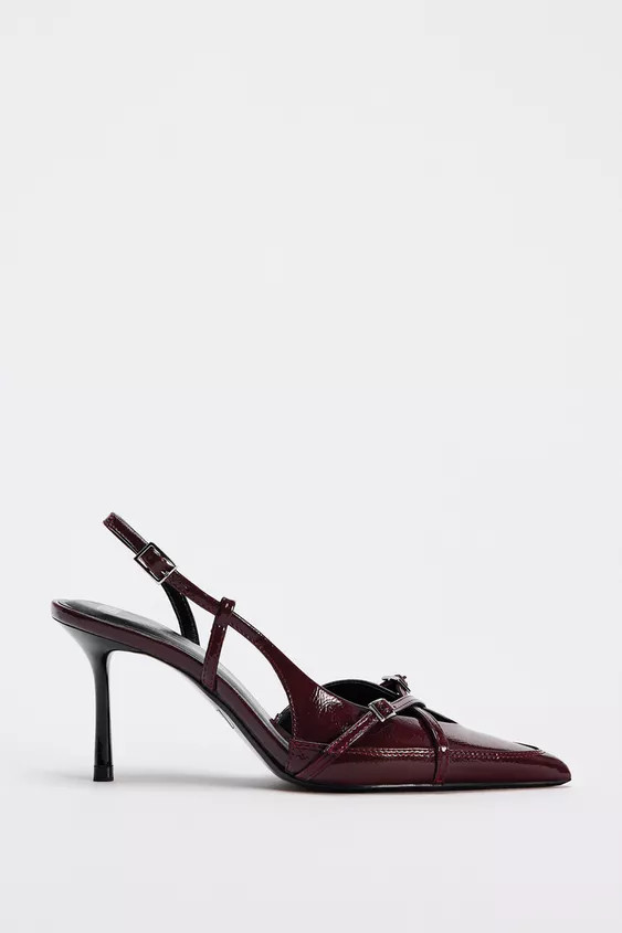 BUCKLED STRAP HEELED SHOES | Zara US