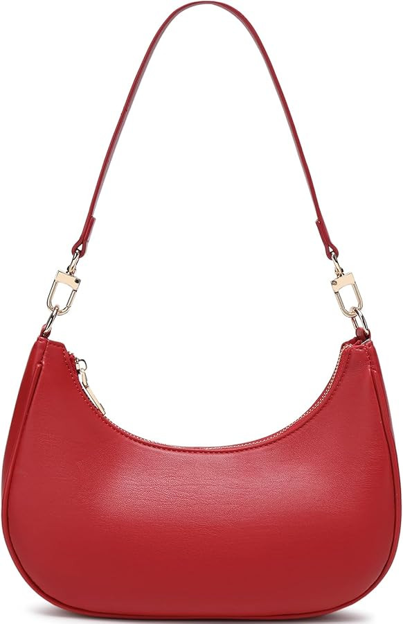 Women's Shoulder Bag Cute Hobo Purse Vintage with Zipper Pocket - Lightweight Underarm Clutch Pur... | Amazon (US)