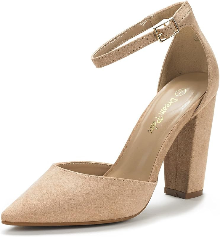 DREAM PAIRS Women's Coco Pointed Toe High Heels Pump Shoes | Amazon (US)