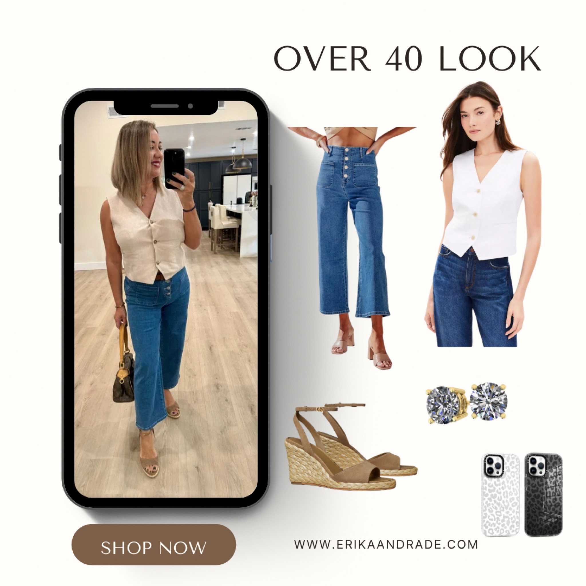 Over 40 Look

Women’s Casual Weekend Outfit

Amazon crop jeans,  pocket vest from @loft and Tory Birch wedge sandal 

#fallfashion #loft #loveloft #overfortystyle #womenfashion #outfitinspirtation #selflove #workwear #casualworkwear #amazonfashion 

#LTKOver40 #LTKStyleTip #LTKSeasonal