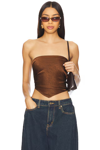 superdown Cosima Top in Brown from Revolve.com | Revolve Clothing (Global)