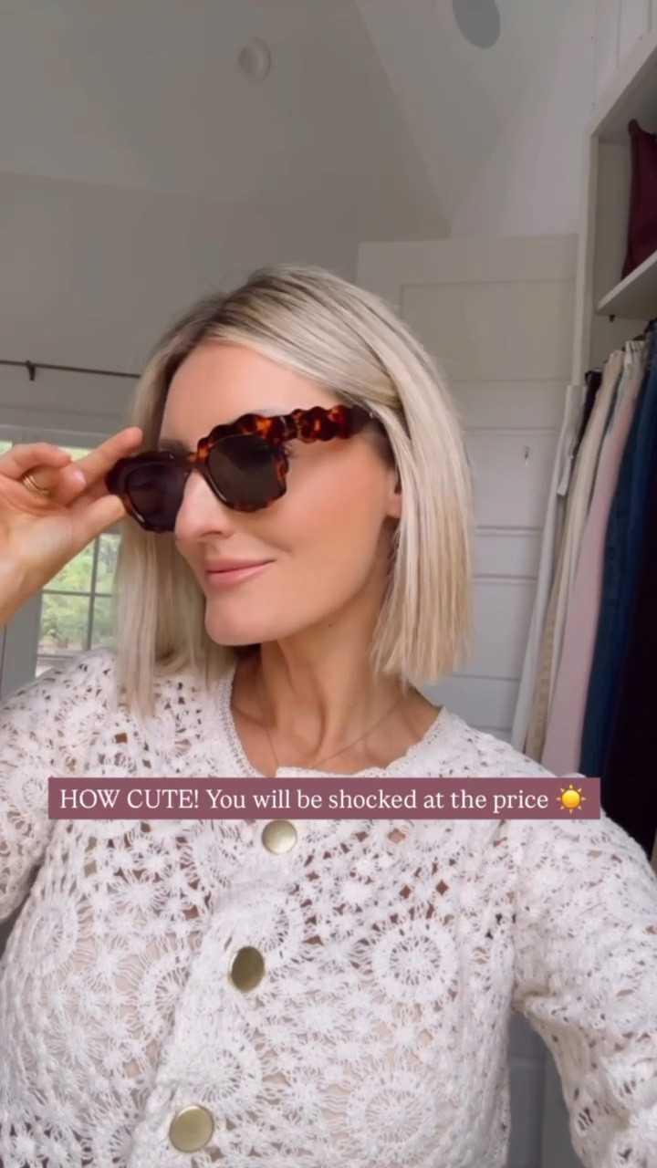 These sunglasses look so luxe 😍 perfect for traveling if you don’t want to bring your pricier ones without sacrificing style! A tort pattern is so timeless and chic. 

Loverly grey, sunglasses Amazon, affordable stylish accessories, Amazon style finds, summer must haves travel 

#LTKTravel #LTKSeasonal