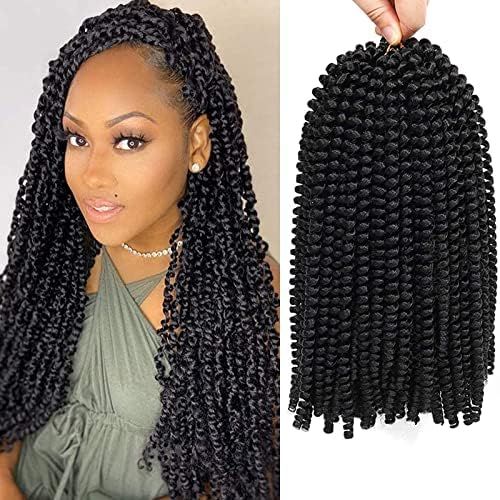 12 inch Spring Twist Crochet Braids Hair for Butterfly Locs Bomb Twist Crochet Hair Beyond Beauty Om | Amazon (US)