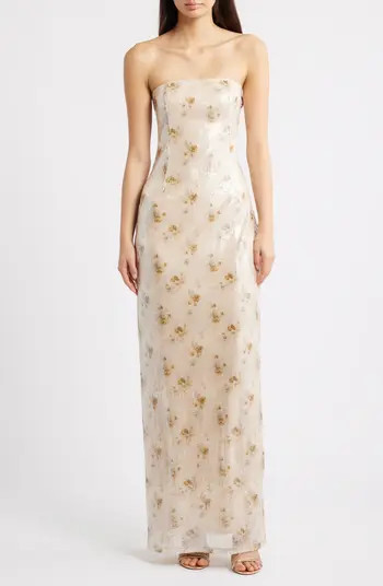 Afton Sequin Strapless Sheath Gown | Nordstrom
