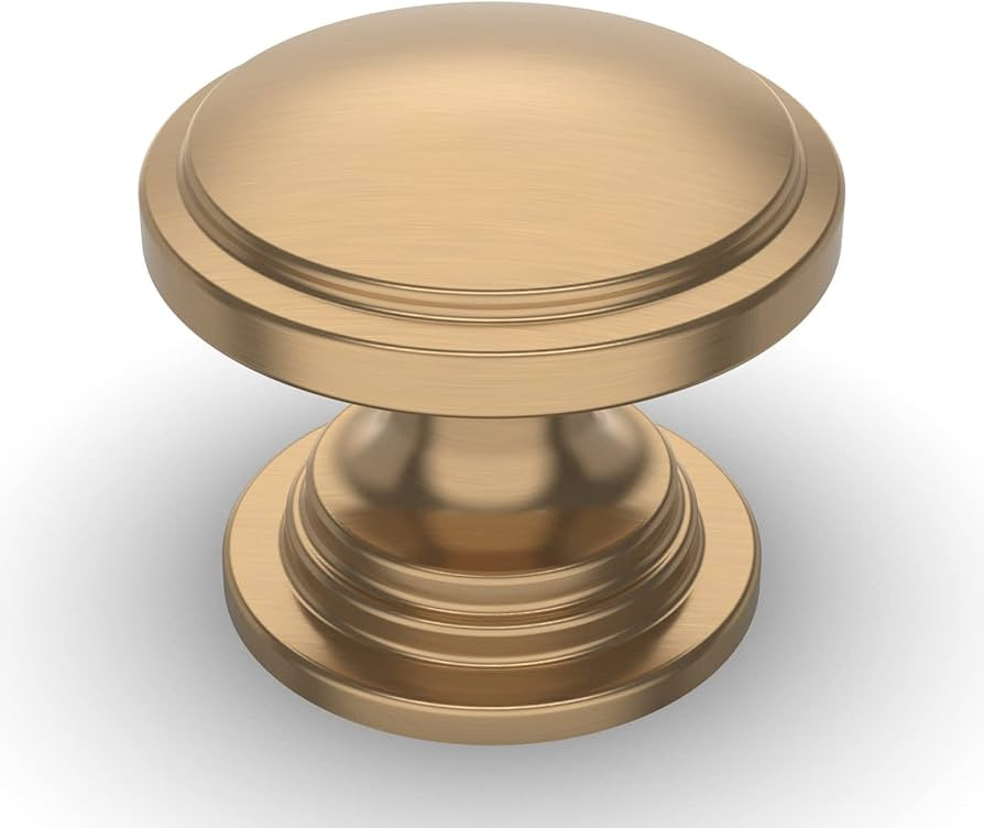 Amerdeco 10 Pack 1-1/4 inch Kitchen Cabinet Knobs Champagne Bronze Cabinet Knobs Bedroom Dresser ... | Amazon (US)