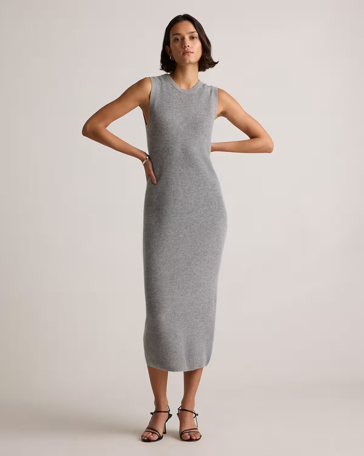 Mongolian Cashmere Sleeveless Midi Sweater Dress | Quince