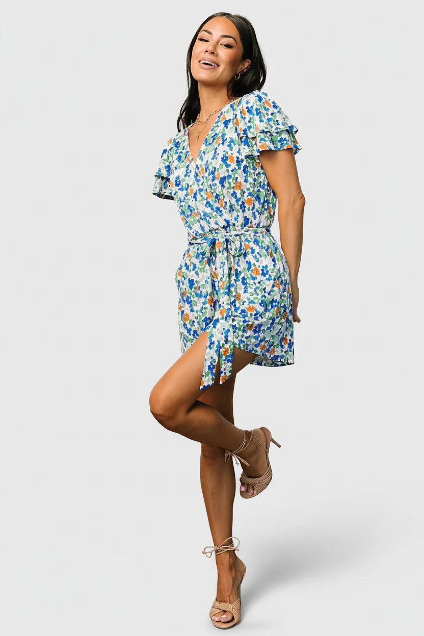 Daytona Romper | Blue + Green Multi | Baltic Born