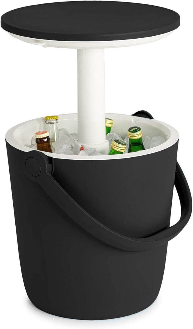 Keter Go Bar 4.2 Gallon Portable Beer and Wine Cooler with Handle and Pop Up Outdoor Table Perfec... | Amazon (US)