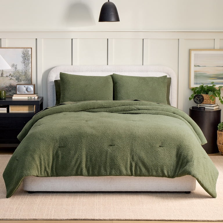 Better Homes & Gardens 3-Piece Cozy Knit Comforter Set, Cypress Tree, King | Walmart (US)