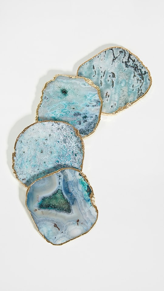 Shiraleah Set of 4 Agate Coasters | Shopbop