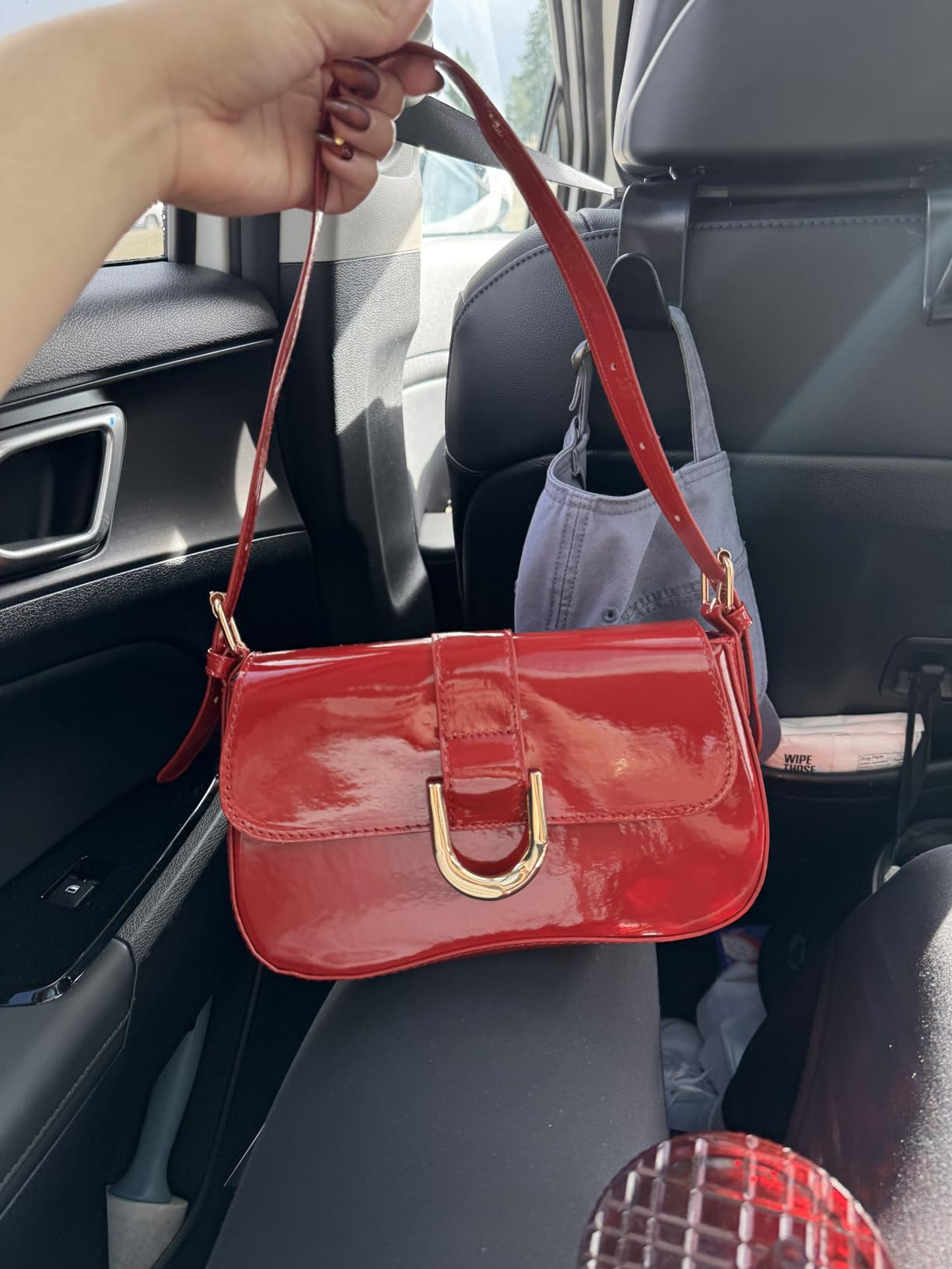 Small Shoulder Bag Y2K Purse for Women Crocodile Handbag Clutch Purse Classic Retro Crossbody Bag... | Amazon (US)