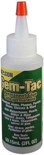 Beacon Adhesives Gem Tac Permanent Adhesive, 2-Ounce | Amazon (US)