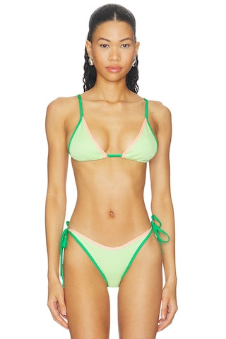 Maaji Green Symphony Ginger Bikini Top in Bright Green from Revolve.com | Revolve Clothing (Global)