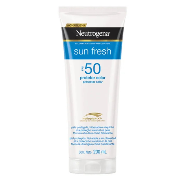 Protetor Solar Corporal Neutrogena Sun Fresh FPS 50 200ml | Drogasil BR