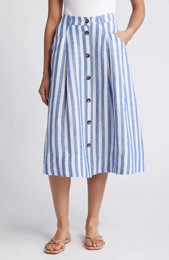 Boden Petra Linen Midi Skirt | Nordstrom | Nordstrom