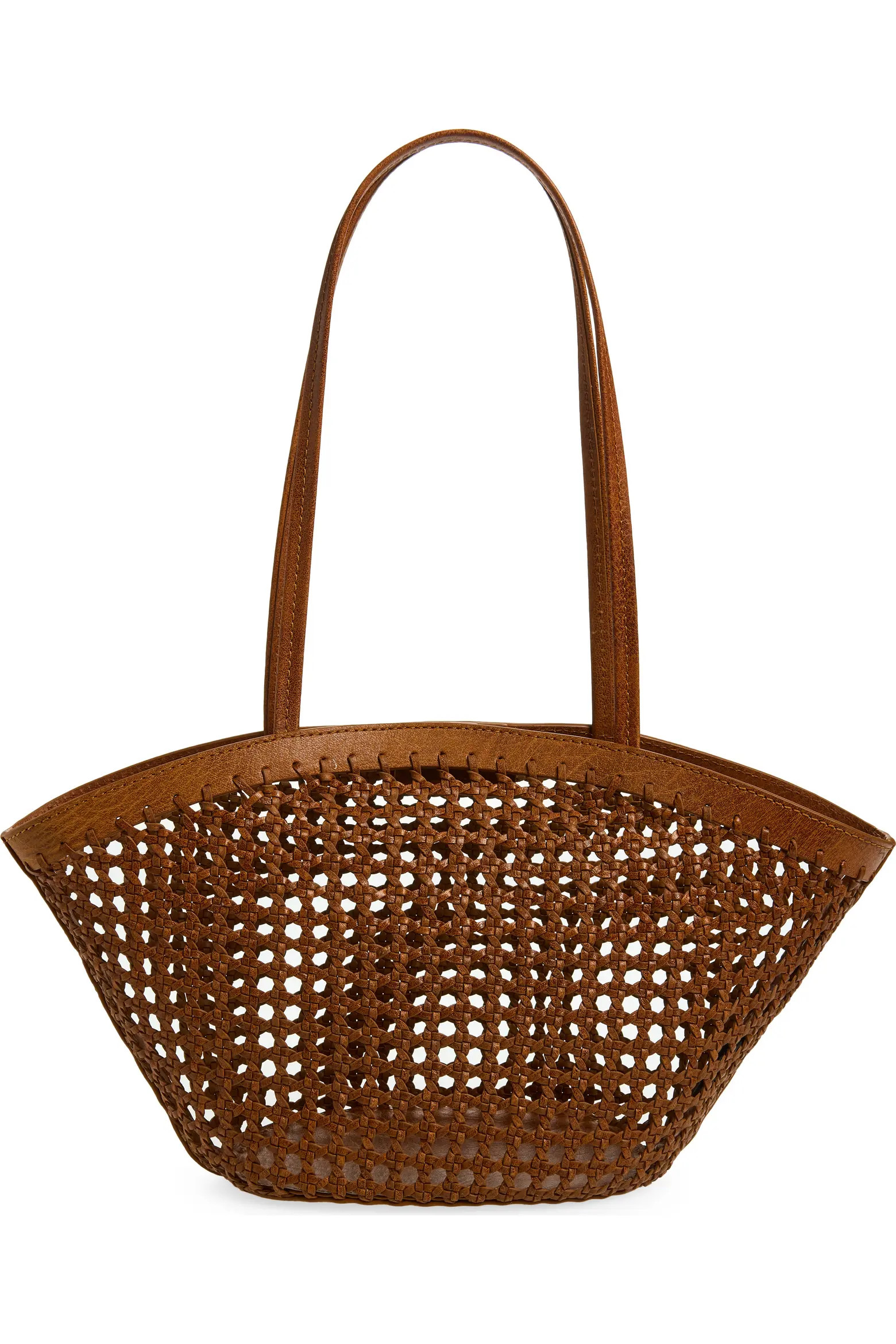 Caning Woven Leather Tote (Women) | Nordstrom | Nordstrom