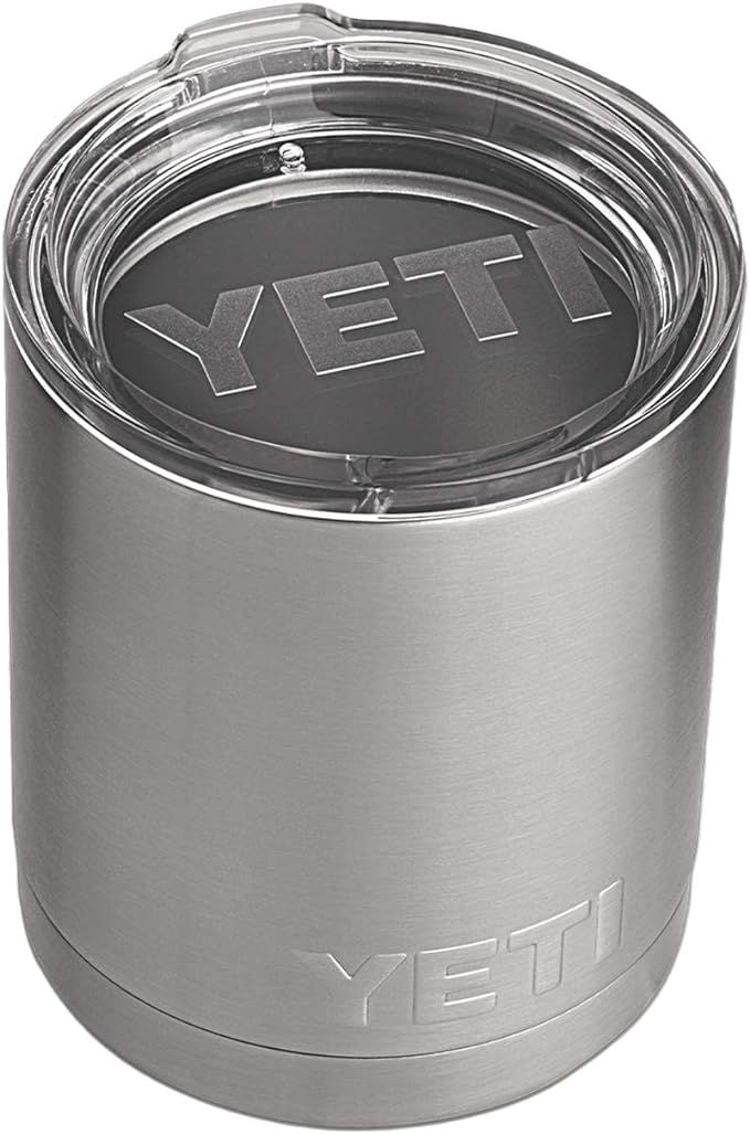 YETI Rambler 10 oz Lowball, Vacuum Insulated, Stainless Steel with Standard Lid | Amazon (US)