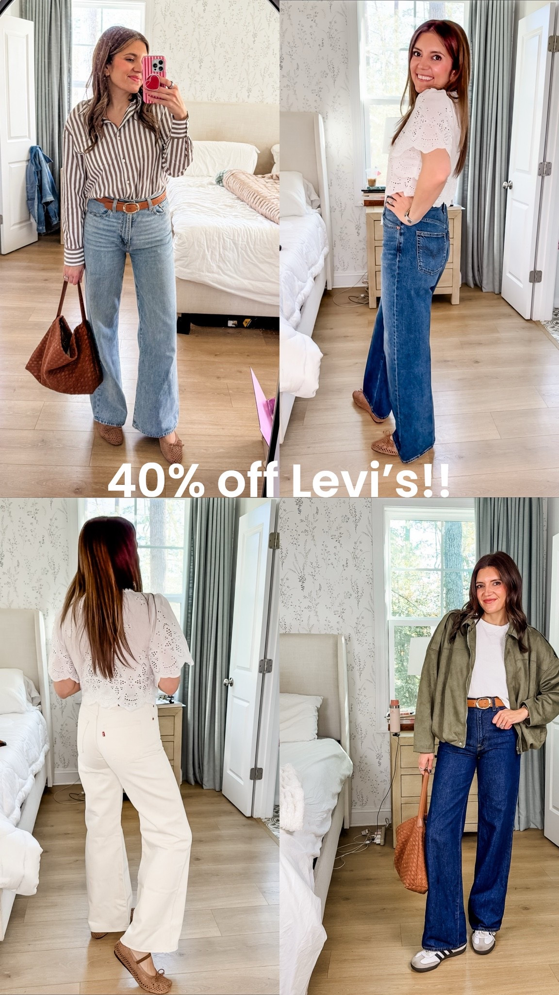 40% off my favorite style of Levi’s!! I’m 5’7” wearing a 26x32

#LTKSaleAlert #LTKTall #LTKOver40