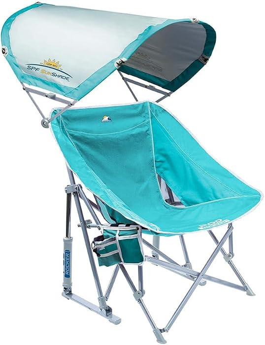 GCI Outdoor Waterside Pod Rocker Outdoor Rocking Chair with Sunshade Canopy | Amazon (US)
