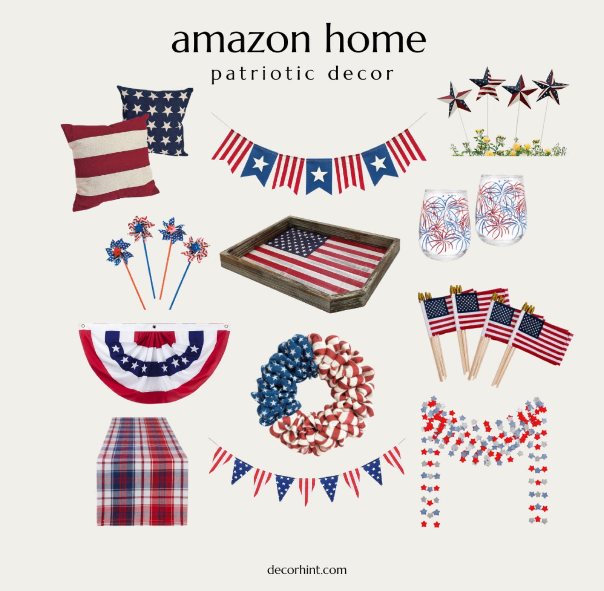 Amazon patriotic decor! 

#LTKSeasonal #LTKHome #LTKParties