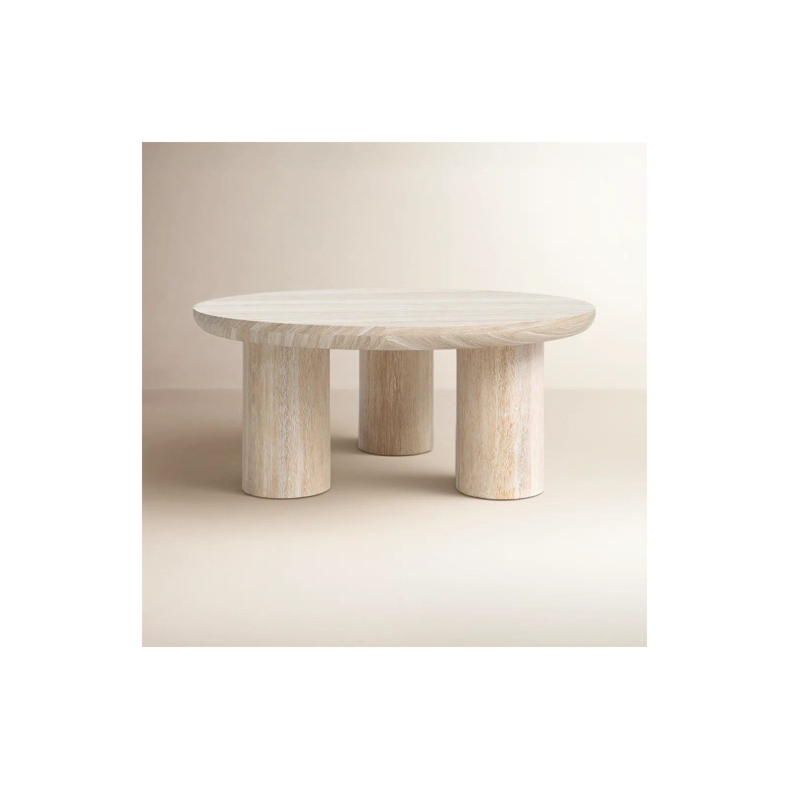 Columnia Solid Wood 3 Legs Coffee Table | Joss & Main