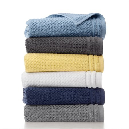 Gap Home Sculpted Organic Cotton 6 Piece Bath Towel Set Navy | Walmart (US)