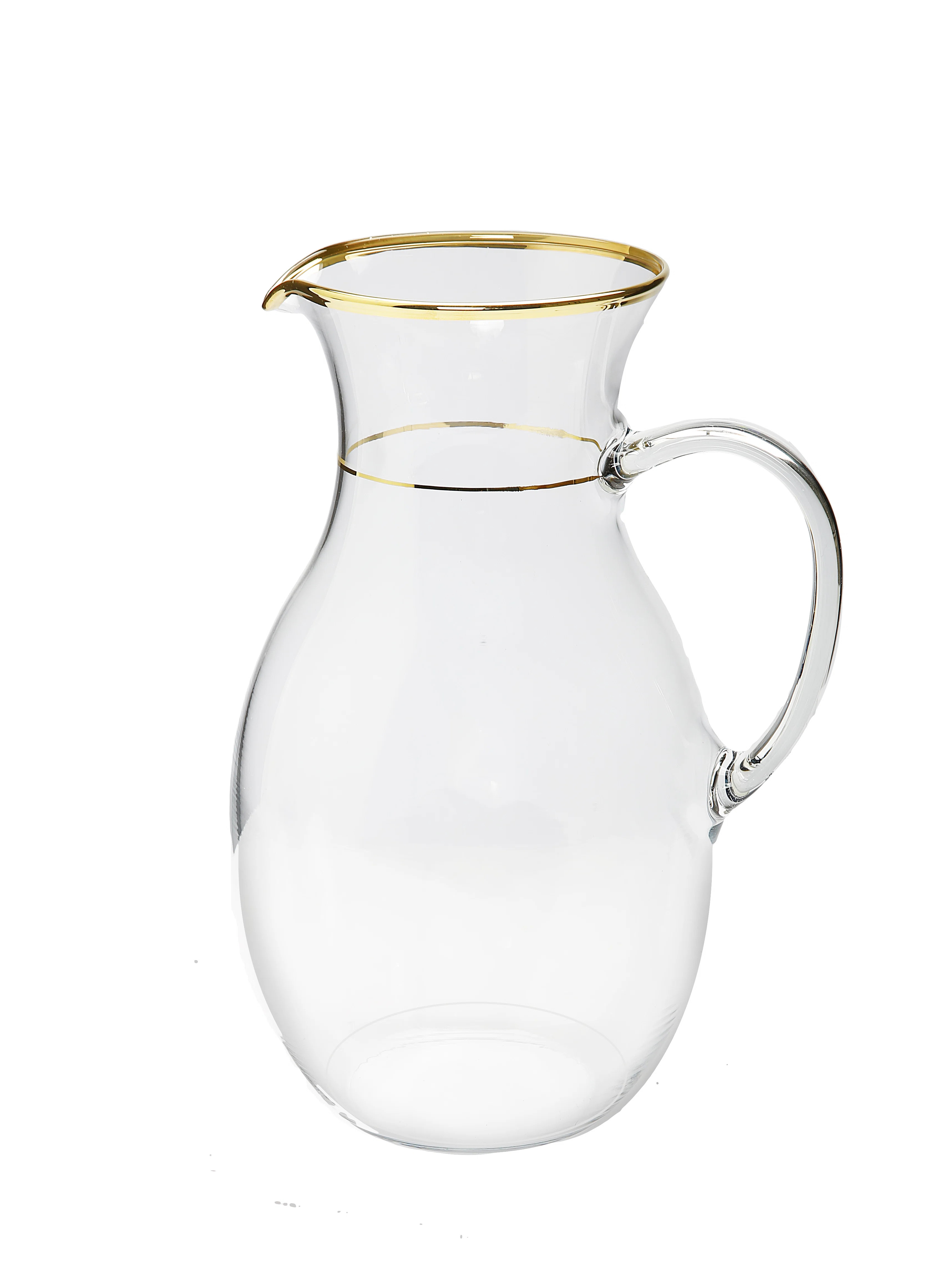 Rosdorf Park Clear Pitcher With Gold Trim | Wayfair | Wayfair North America