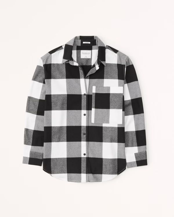 Oversized Flannel Shirt Jacket | Abercrombie & Fitch (US)