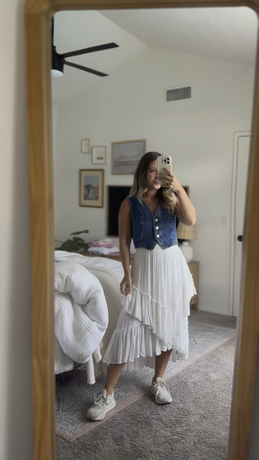 Denim vest is from Zara! 