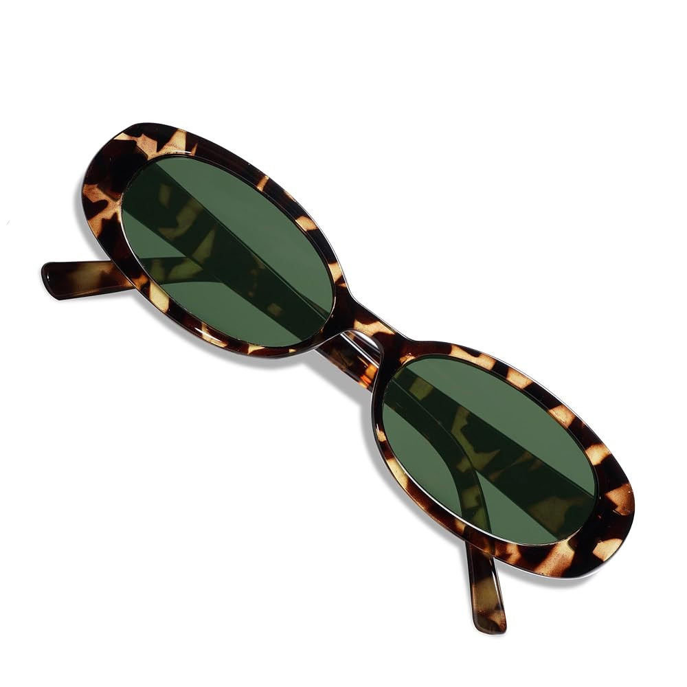 VANLINKER Polarized Retro Oval Sunglasses for Women and Men Small 90s Style VL9580 | Amazon (US)