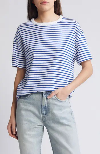 rag & bone Stripe Boyfriend T-Shirt | Nordstrom | Nordstrom