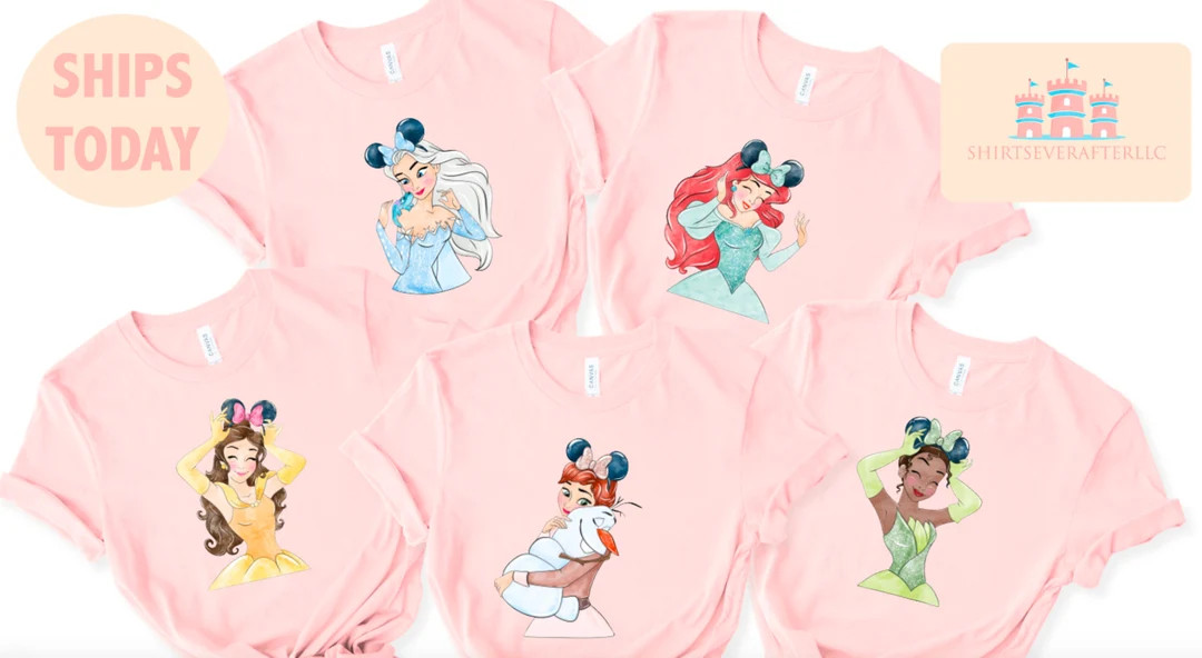 Aurora4, Disney Princess Belle, Tiana, Elsa, Anna, Jasmine, Ariel, Aurora, Rapunzel, Snow white, ... | Etsy (US)