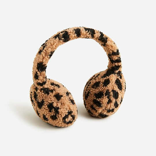 Girls' earmuffs in leopard | J. Crew US