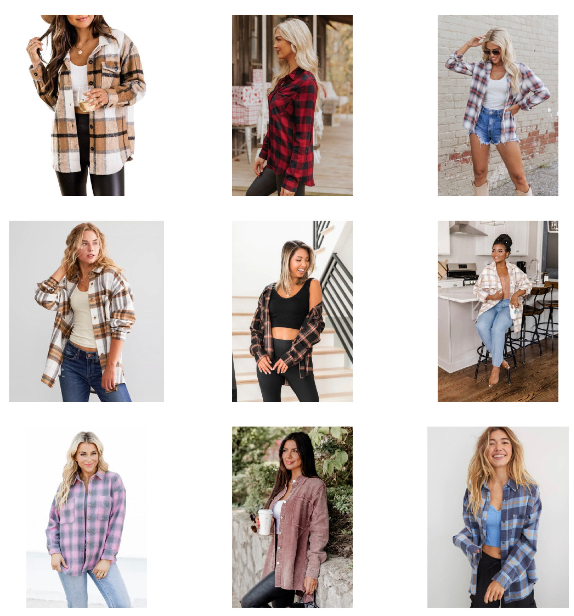 Pick your favorite. 
I’m searched the internet for my favorite fall flannels/shackets. 
I have a few of these that I love. 
Prices range from $33-60

#LTKSeasonal #LTKsalealert #LTKstyletip