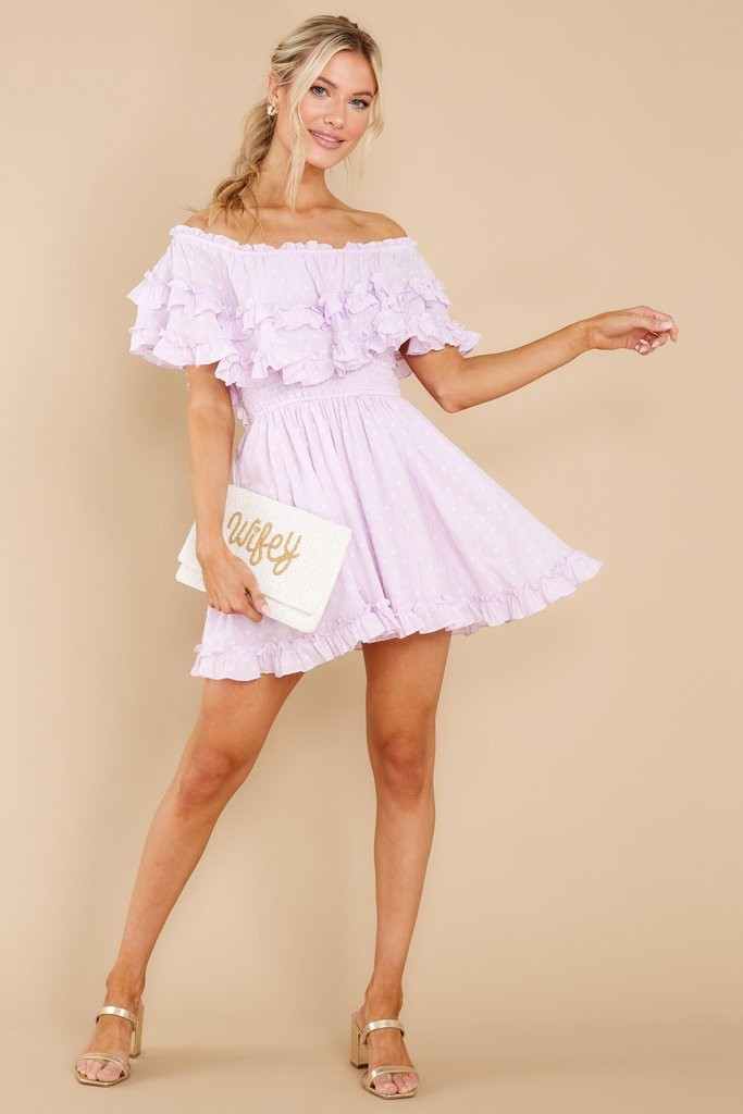 Undeniable Feelings Lavender Dress | Red Dress 