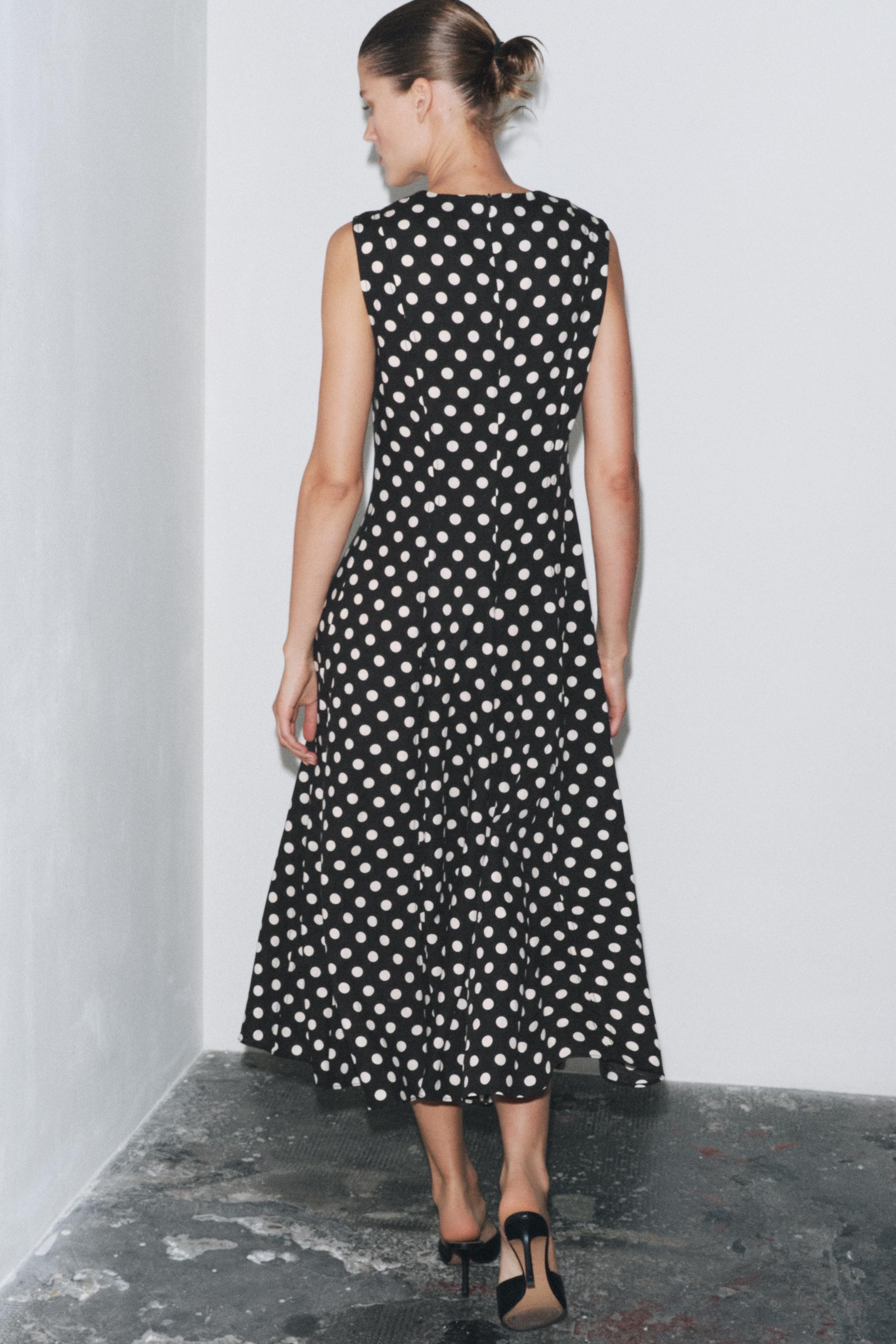 POLKA DOT MIDI DRESS ZW COLLECTION | Zara US