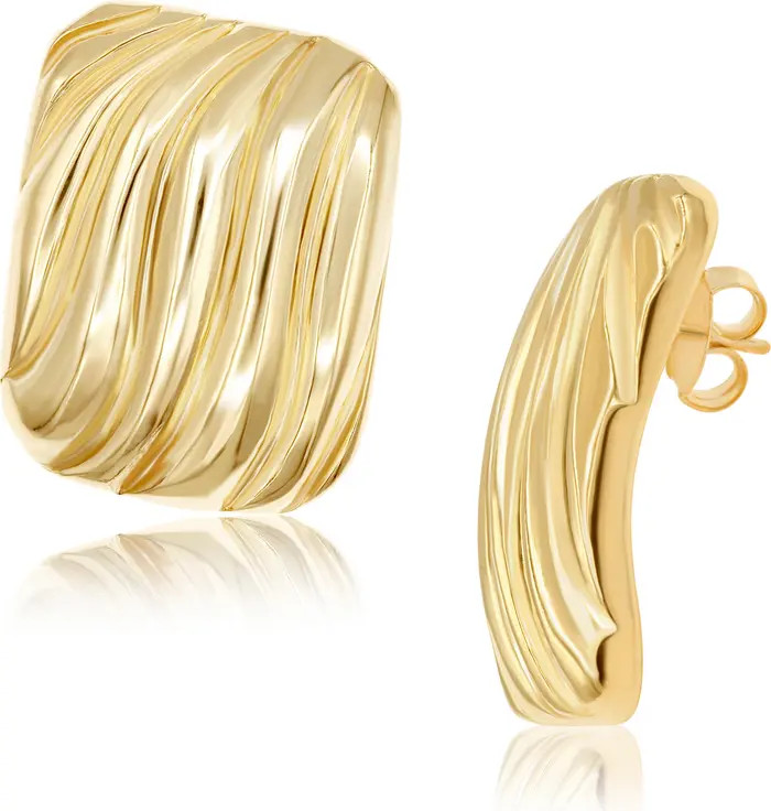 SHYMI Oversized Textured Square Statement Earrings | Nordstrom | Nordstrom