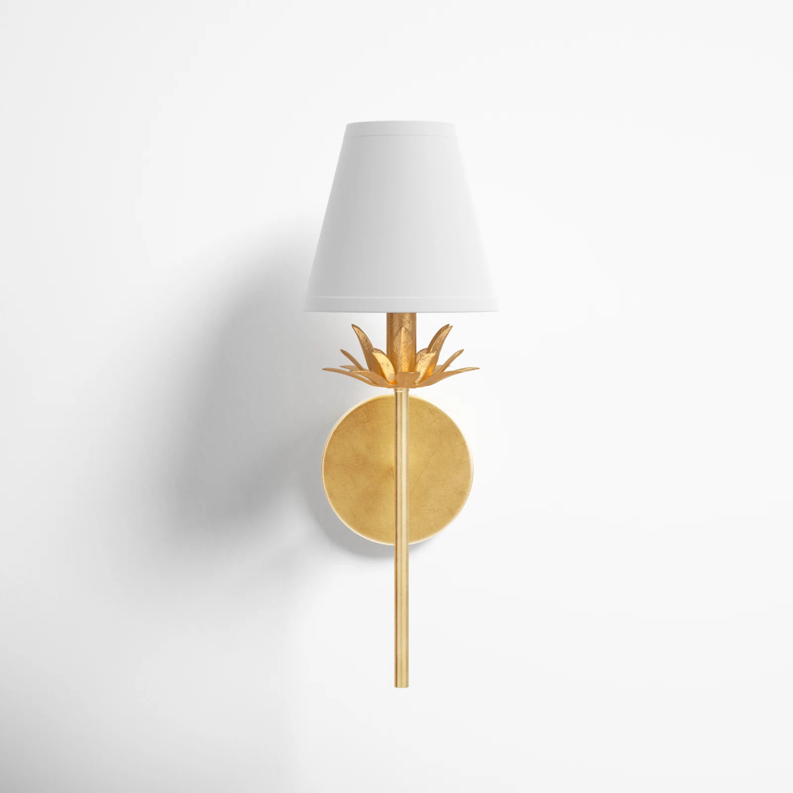 Ryland 1 - Light Dimmable Armed Sconce in Gold | Wayfair North America