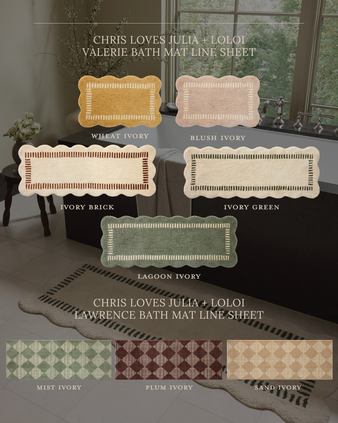 Meet our Valerie & Lawrence bath mat collections 

 #LTKHome