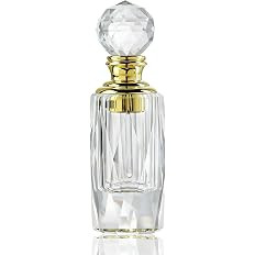 H&D HYALINE & DORA 3ml Glass Perfume Bottle with Crystal Ball Refillable Empty Decorative Bottle ... | Amazon (US)