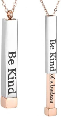 SKQIR Be Kind of a B Necklaces for Women with Hidden Message To Best Friends Sisters Funny Inspir... | Amazon (US)