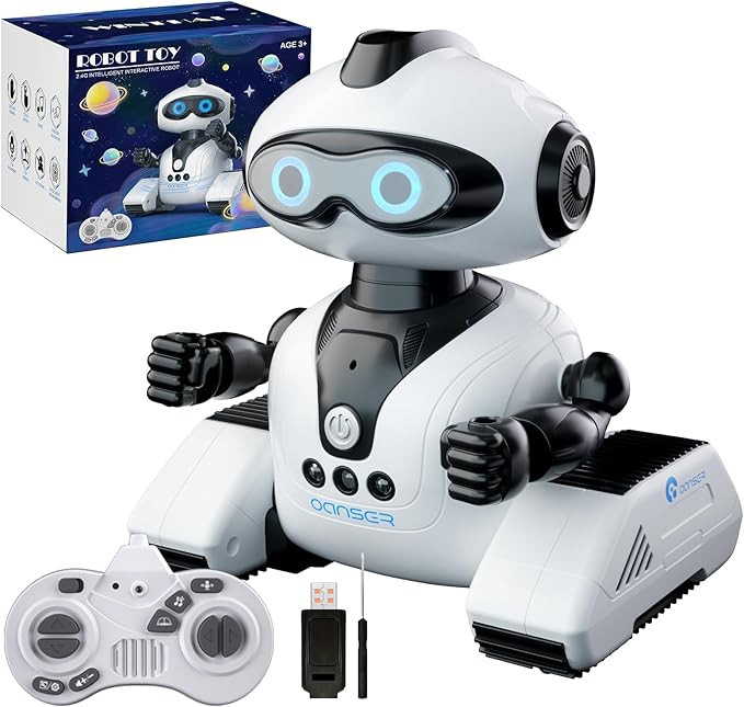 Robots Toys for Kids, 2.4Ghz Remote Control Robot Toys with Music and LED Eyes for Boys/Girls, RC... | Amazon (US)