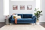 ALBANY PARK Park 82" Mid-Century Modern, Sofa, Blue Velvet | Amazon (US)