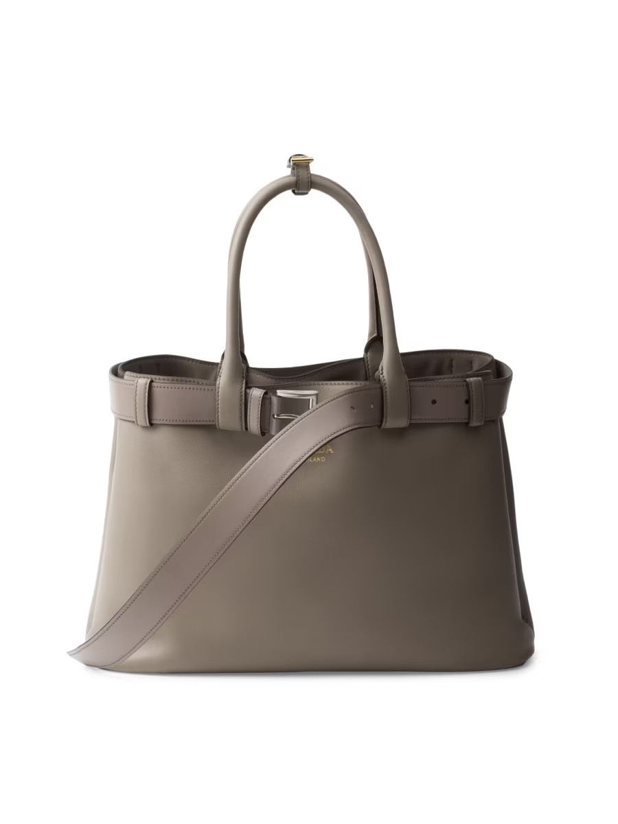Buckle Large Leather Handbag with Belt | Saks Fifth Avenue (UK)