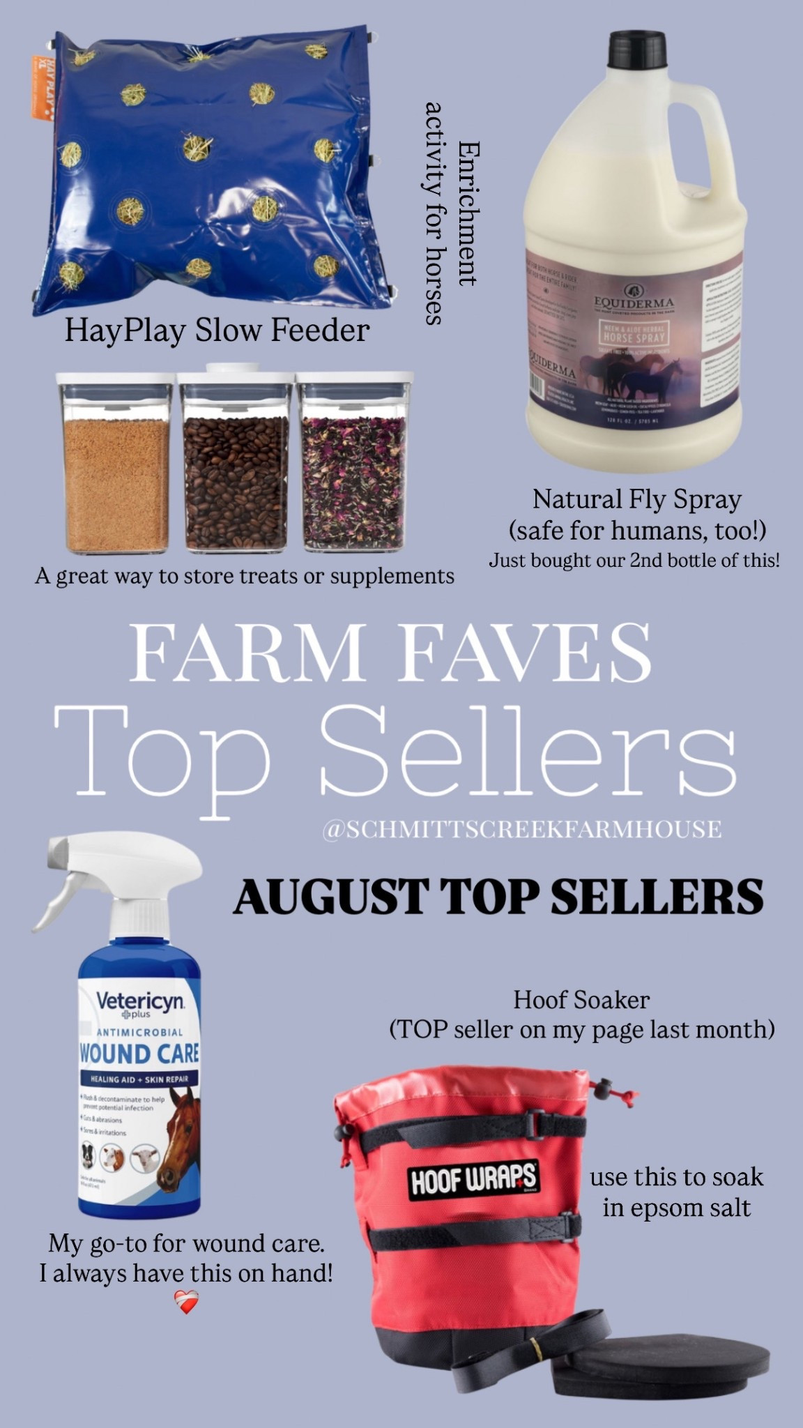 Farm Favorites - August Top Sellers 🌾🐴

Hoof Care | Equine First Aid | Hay Feeder