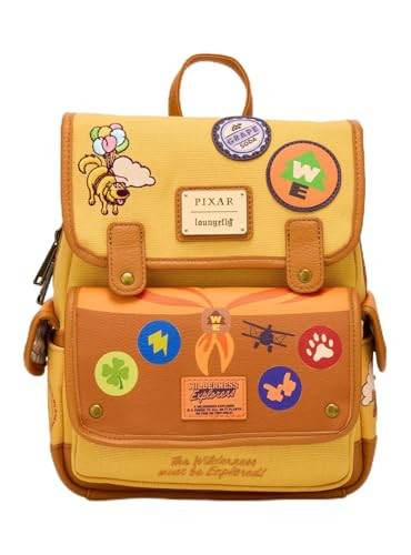 Loungefly Disney Pixar Up Patchwork Canvas Min Backpack - BoxLunch Exclusive NONE | Amazon (US)