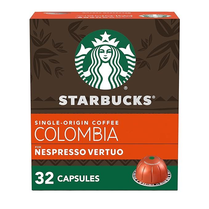 Starbucks by Nespresso Medium Roast Single-Origin Colombia Coffee (32-count single serve capsules... | Amazon (US)