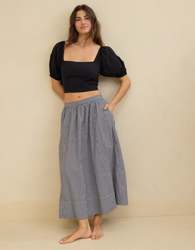 Aerie Puff Sleeve Square Neck Top | Aerie