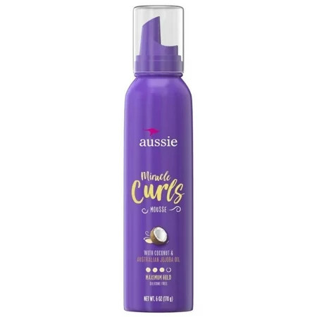 Aussie Miracle Curls Mousse With Coconut And Australian Jojoba Oil 6 oz (Pack of 3) | Walmart (US)